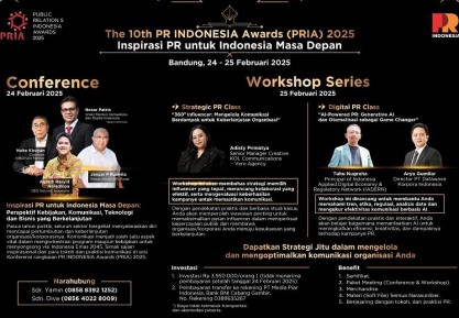 Sesi Conference & Workshop PRIA 2025 di Bandung Makin Dekat, Jangan Terlewat