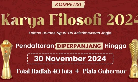 Masih Ada Peluang, Pendaftaran Kompetisi Karya Sumbu Filosofi 2024 Diperpanjang!