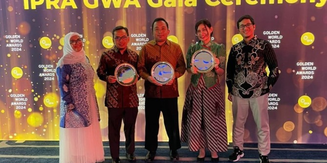 Kemenkeu Borong 3 Trofi di Ajang IPRA Golden World Awards 2024