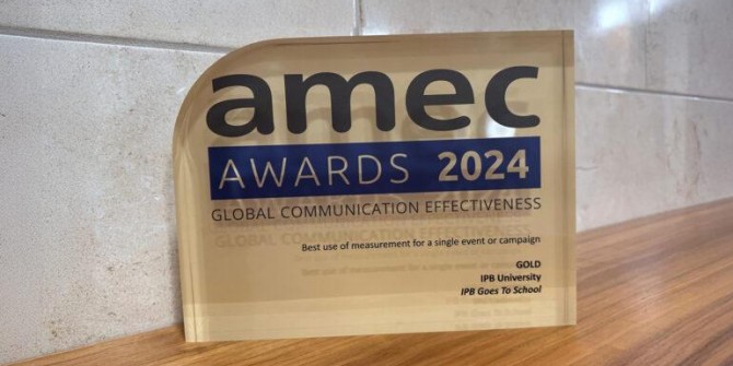 IPB University Angkat Trofi di Ajang AMEC Global Awards 2024