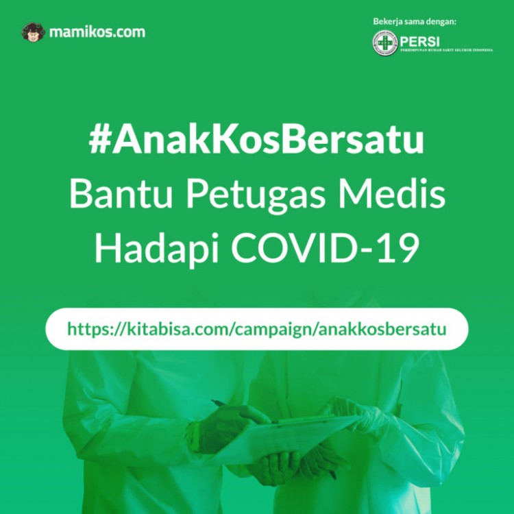 #AnakKosBersatu Galang Dana Bantu Tenaga Medis 