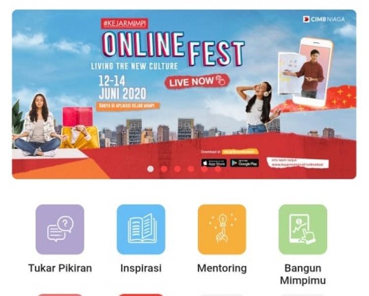 #KejarMimpi Online Fest, Ajak Generasi Muda Indonesia Bersiap Hadapi Budaya Baru 