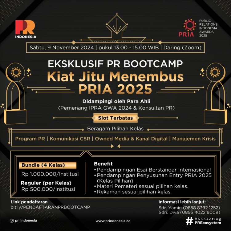 PENDAFTARAN PR BOOTCAMP PRIA 2025